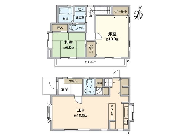 八王子市石川町 戸建 間取図(平面図) 八王子市石川町 戸建 間取図(平面図)