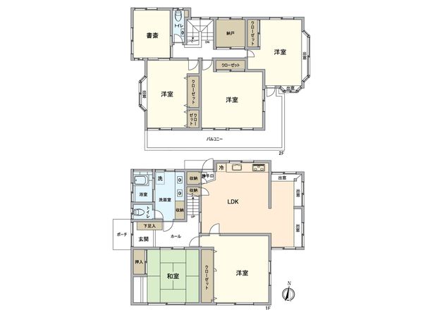 八王子市散田町4丁目 戸建 間取図(平面図)