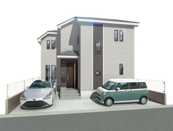 日野市日野台4丁目 新築戸建 外観パース図