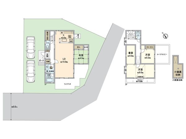 八王子市下柚木 戸建 間取図(平面図)