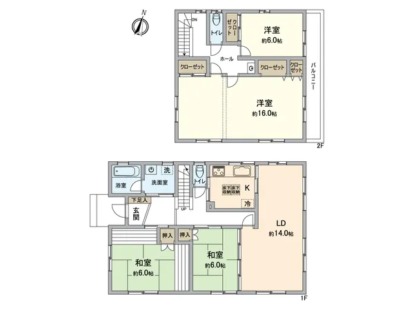 導線に優れた各居室から出入り可能なバルコニーの配置。