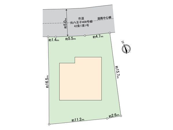 八王子市元八王子2丁目 戸建 区画図