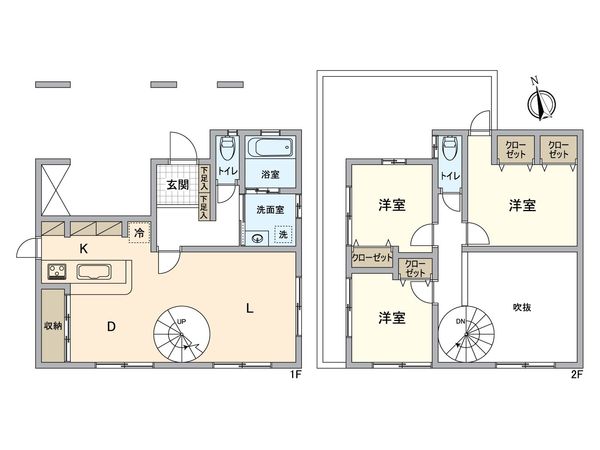 八王子市元八王子2丁目 戸建 間取図(平面図)