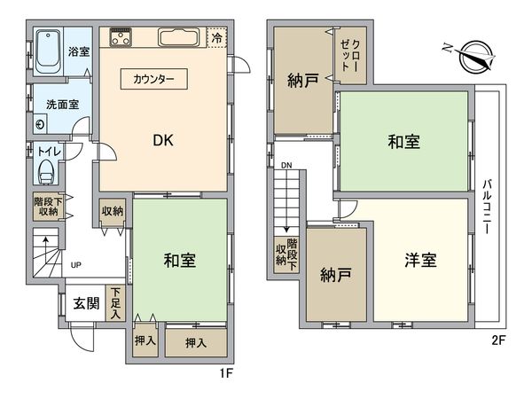 八王子市万町 戸建 間取図(平面図) 八王子市万町 戸建 間取図(平面図)