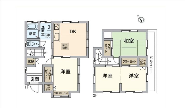 八王子市横川町 戸建 間取図(平面図) 八王子市横川町 戸建 間取図(平面図)