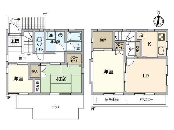 八王子市めじろ台4丁目 戸建 間取図(平面図) 八王子市めじろ台4丁目 戸建 間取図(平面図)
