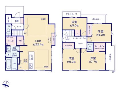 八王子市めじろ台3丁目 新築戸建 間取図(平面図)