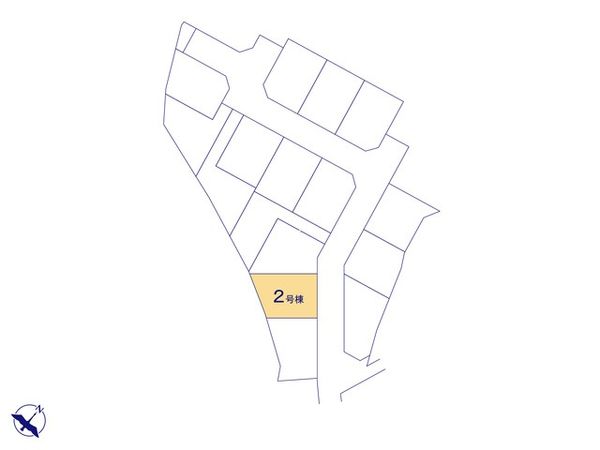 八王子市石川町新築戸建 2号棟 区画図 八王子市石川町新築戸建 2号棟 区画図