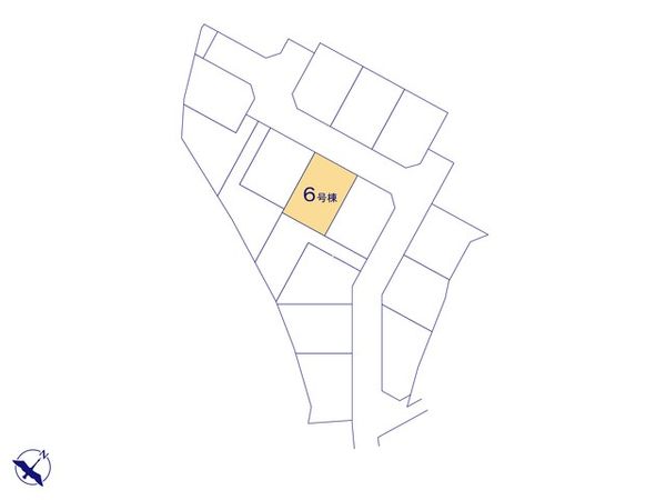 八王子市石川町新築戸建 6号棟 区画図 八王子市石川町新築戸建 6号棟 区画図