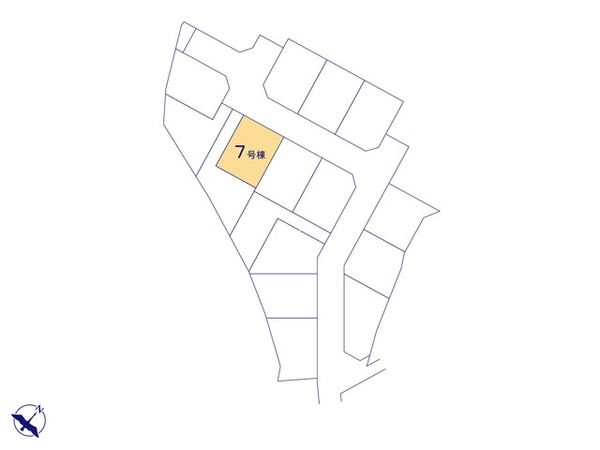八王子市石川町新築戸建 7号棟 区画図 八王子市石川町新築戸建 7号棟 区画図