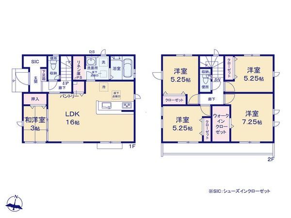八王子市石川町新築戸建 11号棟 間取図(平面図) 八王子市石川町新築戸建 11号棟 間取図(平面図)