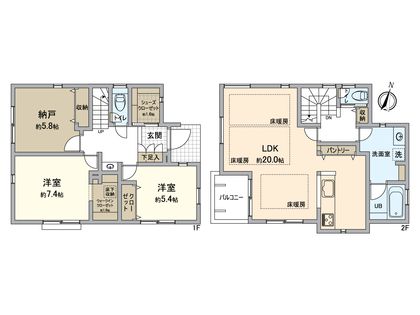 コモド・カーサ平山城址公園 間取図(平面図)