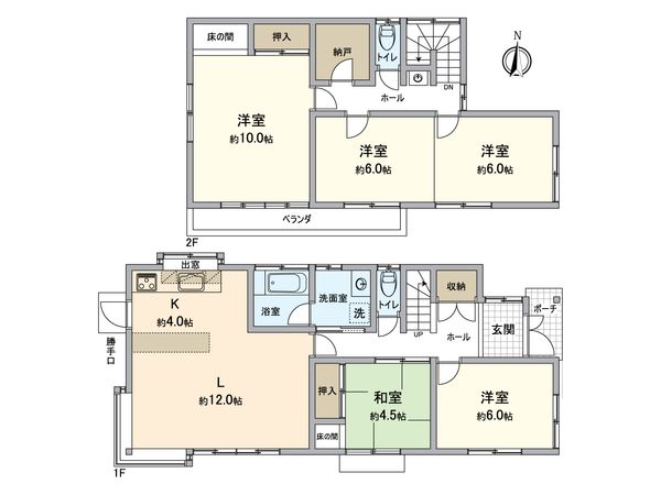 昭島市上川原町3丁目 戸建 間取図(平面図) 間取図(平面図)