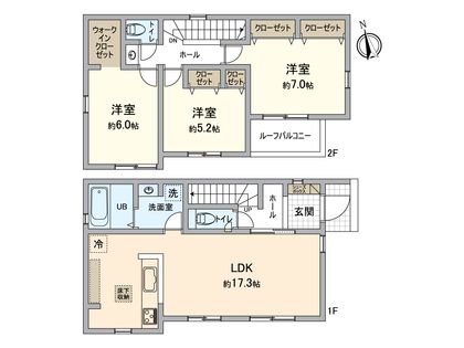 八王子台町 24-2期 間取図(平面図)