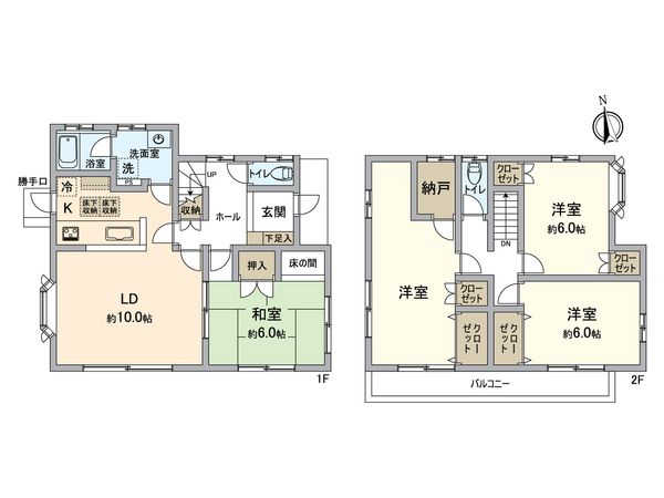 日野市旭が丘5丁目 戸建 間取図(平面図) 間取図(平面図)