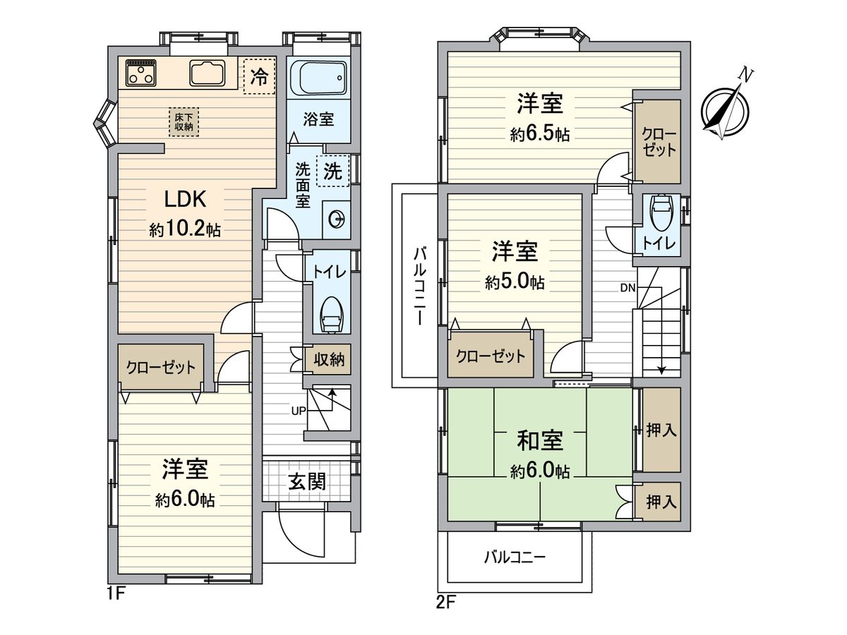 八王子市長沼町 戸建 間取図(平面図) 間取図(平面図)