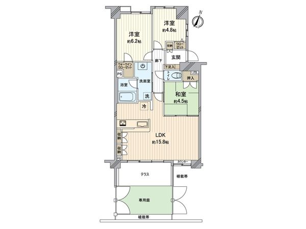 Aie八王子 間取図(平面図)