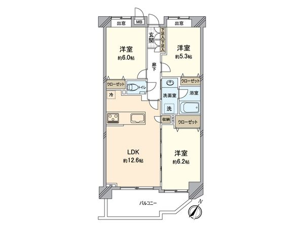 ドミナス多摩・南大沢 間取図(平面図) ドミナス多摩・南大沢 間取図(平面図)