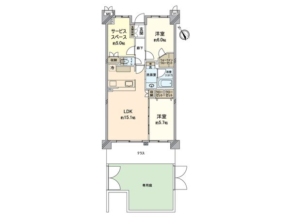 サンクレイドル暁町弐番館 間取図(平面図) 間取図(平面図)