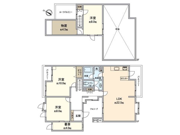 ベルコリーヌ南大沢 間取図(平面図)