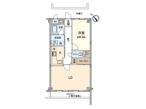 アルドーレ南大沢 間取図(平面図)