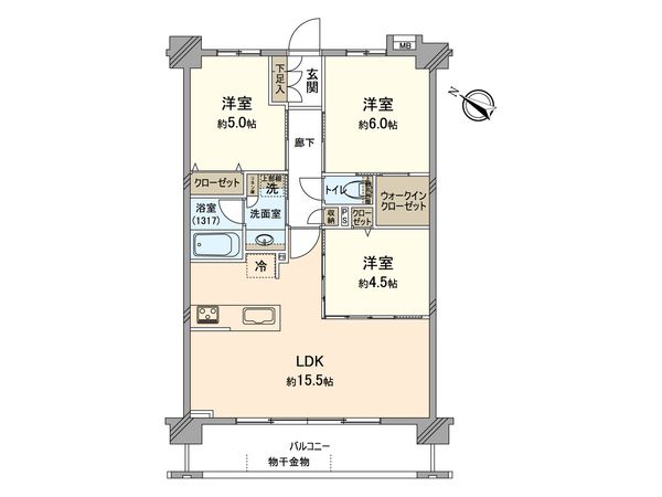 ベルジュール八王子高尾 間取図(平面図)