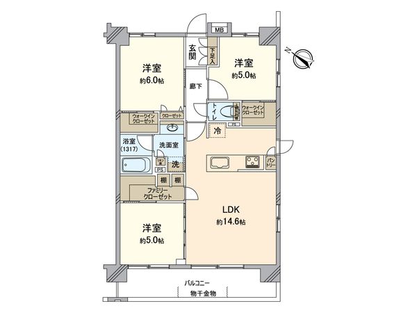 ベルジュール八王子高尾 間取図(平面図) ベルジュール八王子高尾 間取図(平面図)
