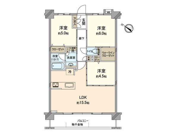 ベルジュール八王子高尾 間取図(平面図)