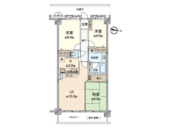 グリーンテラス百草園 間取図(平面図) 間取図(平面図)