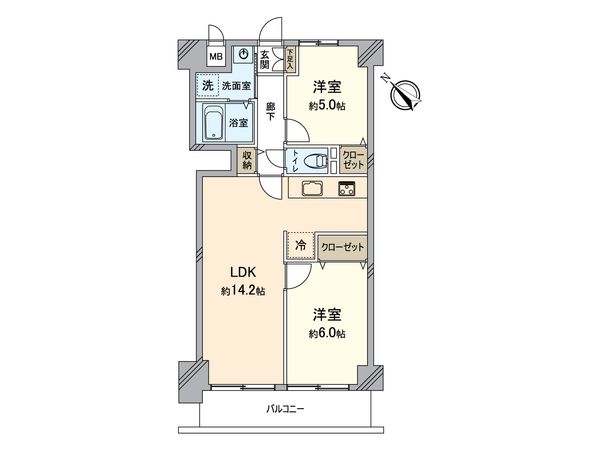 ライオンズプラザ西八王子第2 間取図(平面図) ライオンズプラザ西八王子第2 間取図(平面図)