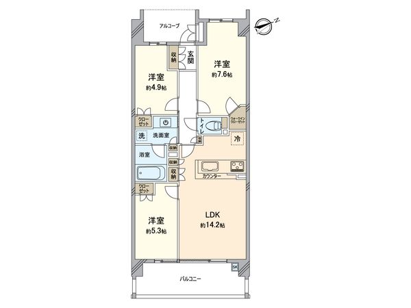 アクシア八王子ピュアマークス 間取図(平面図) アクシア八王子ピュアマークス 間取図(平面図)