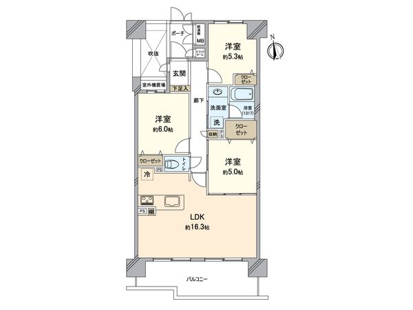 ファミールスクエア八王子 間取図(平面図) ファミールスクエア八王子 間取図(平面図)
