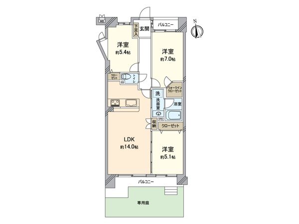 タウンズ八王子オークヒル 間取図(平面図) タウンズ八王子オークヒル 間取図(平面図)