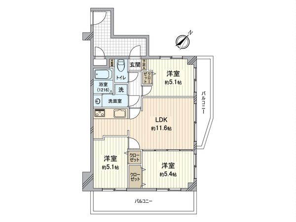 ダイアパレス八王子北野 間取図(平面図) ダイアパレス八王子北野 間取図(平面図)