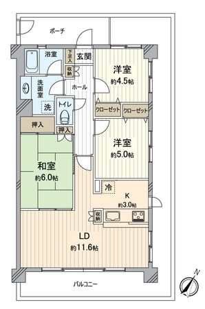 ヒューマンスクエア豊田 間取図(平面図)