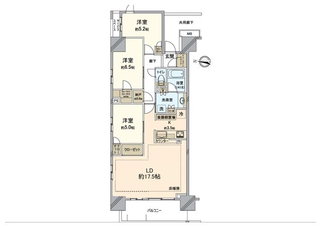 パークホームズ八王子 間取図(平面図) 間取図(平面図)