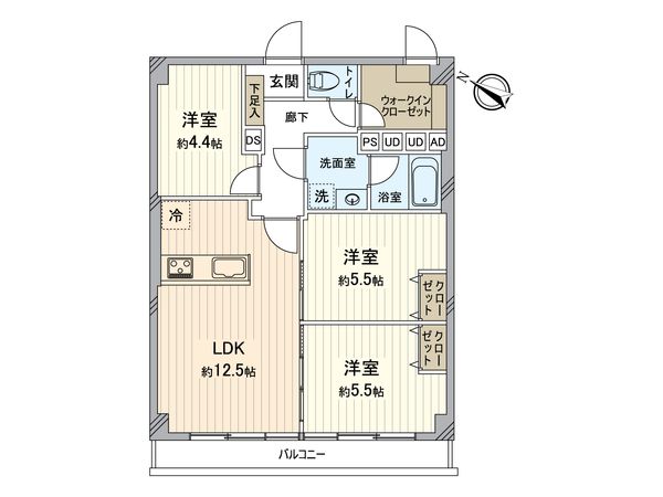 八王子スカイマンション 間取図(平面図) 八王子スカイマンション 間取図(平面図)