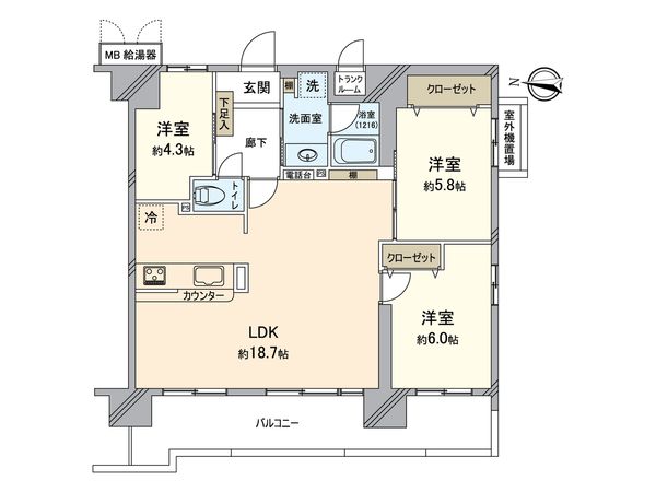 ガーデンホーム八王子 間取図(平面図) ガーデンホーム八王子 間取図(平面図)