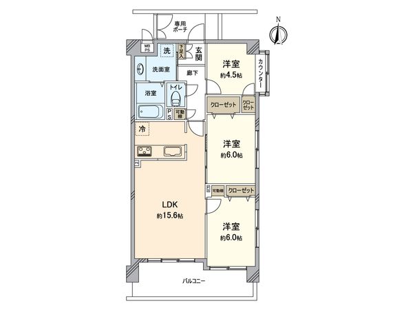 ライオンズヒルズ富士森公園 間取図(平面図)