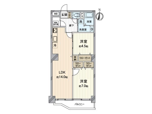 シャンボール八王子 間取図(平面図)