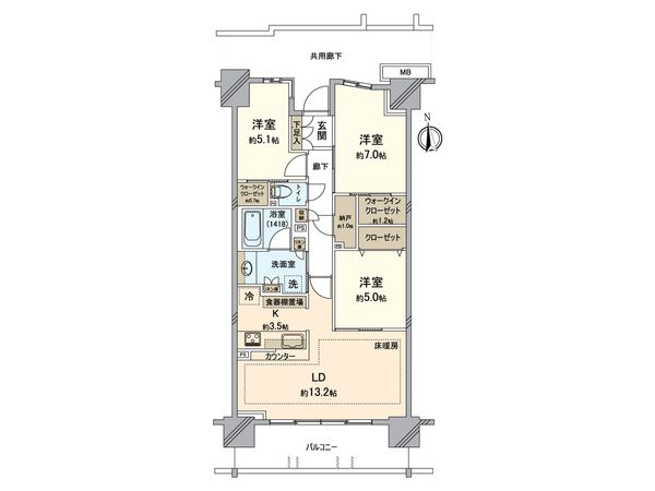 パークホームズ八王子 間取図(平面図)