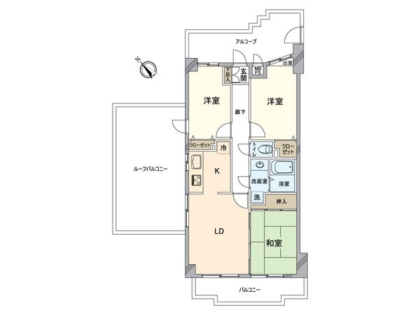 ダイアパレス八王子北野 間取図(平面図) ダイアパレス八王子北野 間取図(平面図)