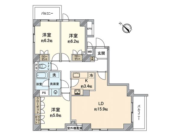 コスモ八王子並木町 間取図(平面図)