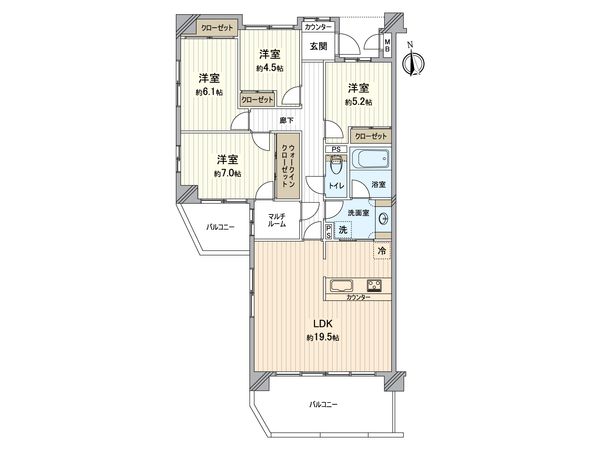 マイキャッスル椚田 間取図(平面図) 間取図(平面図)