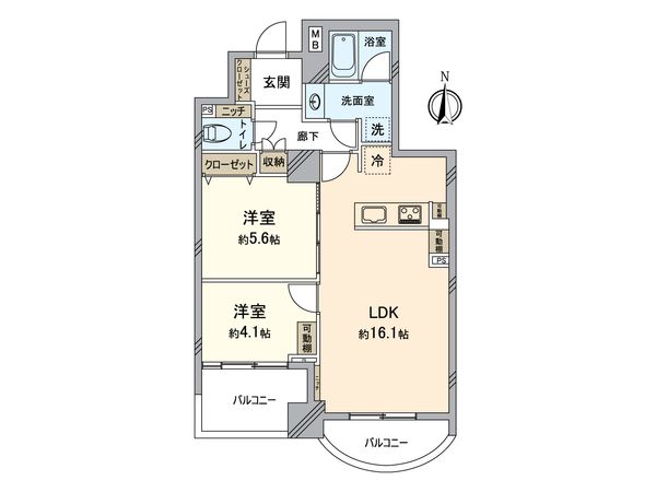エストラーセ長池 間取図(平面図) 間取図(平面図)
