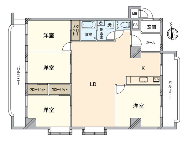 クレール八王子 間取図(平面図) クレール八王子 間取図(平面図)
