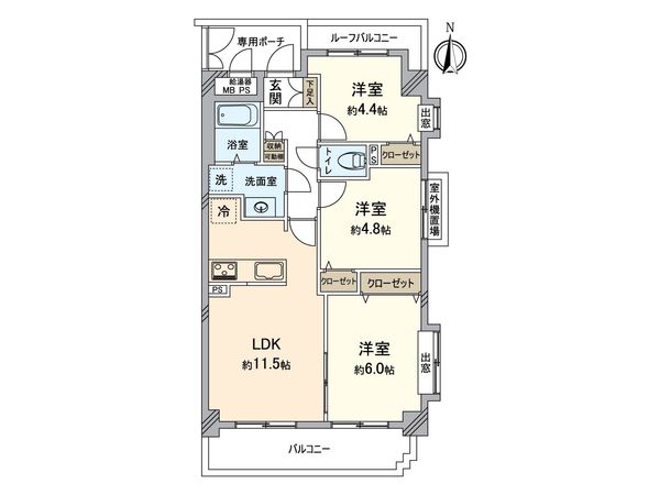 グランフォーリア八王子 間取図