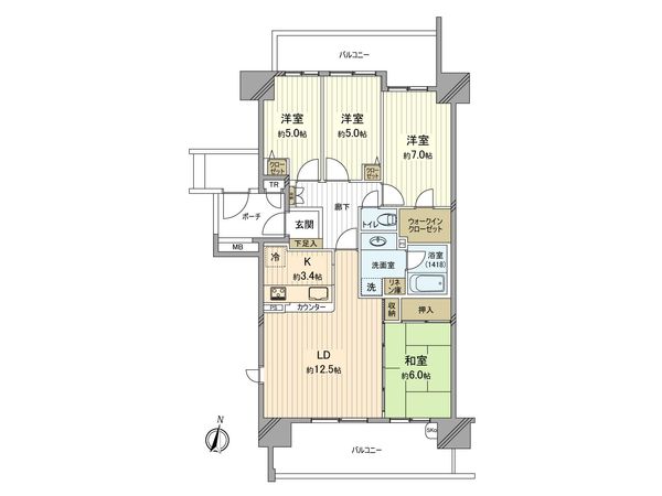 ビバヒルズ 間取図