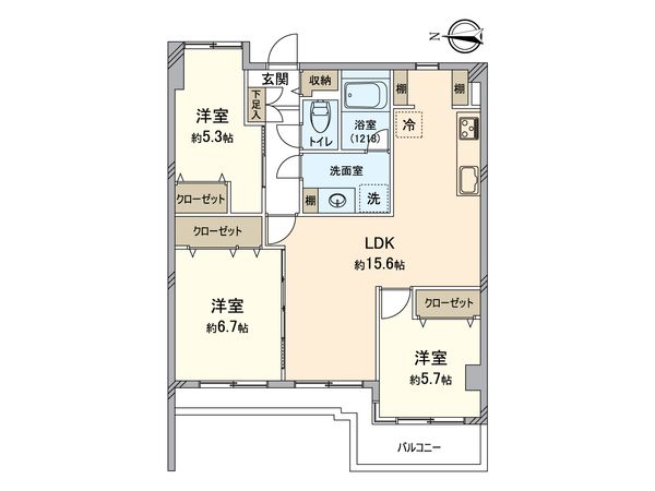 グリーンパーク西八王子 間取図(平面図) グリーンパーク西八王子 間取図(平面図)