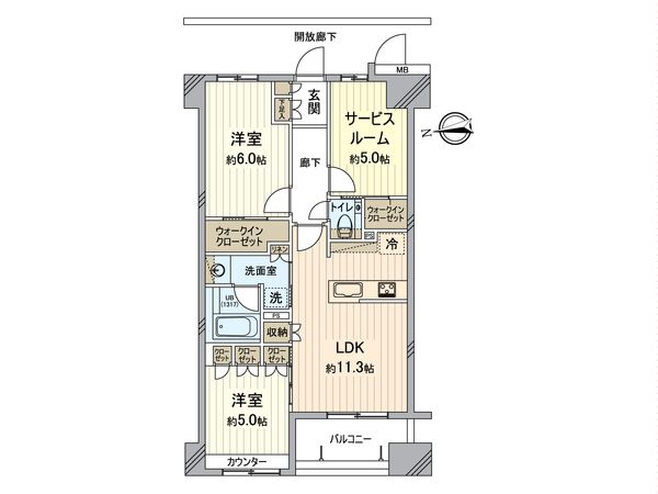 プレシス八王子レグリオ 間取図(平面図)